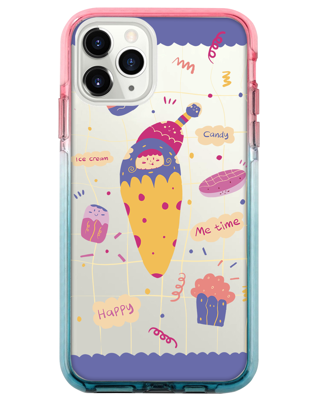 Ombre Bumper Case -  Candy Doodle