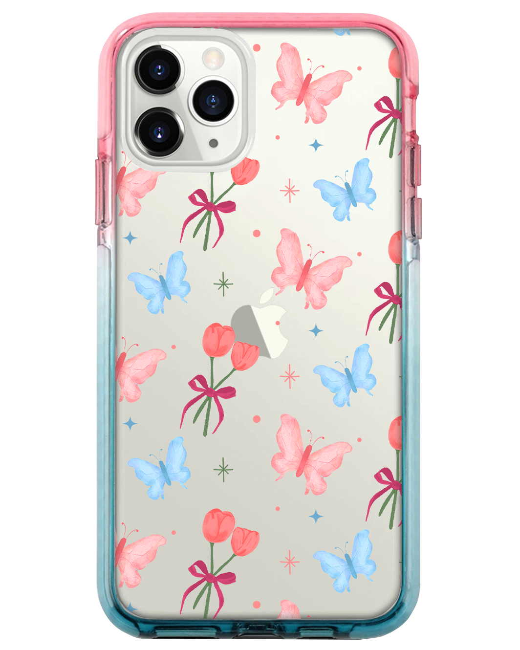 Ombre Bumper Case - Coquette Butterfly