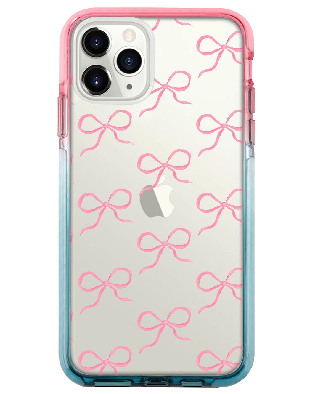 Ombre Bumper Case - Coquette Pink Bow