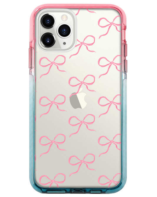 Ombre Bumper Case - Coquette Pink Bow