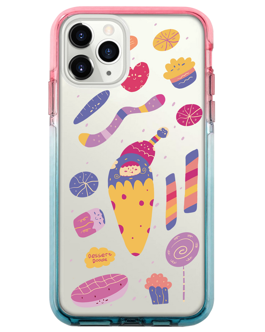 Ombre Bumper Case - Dessert Doodle