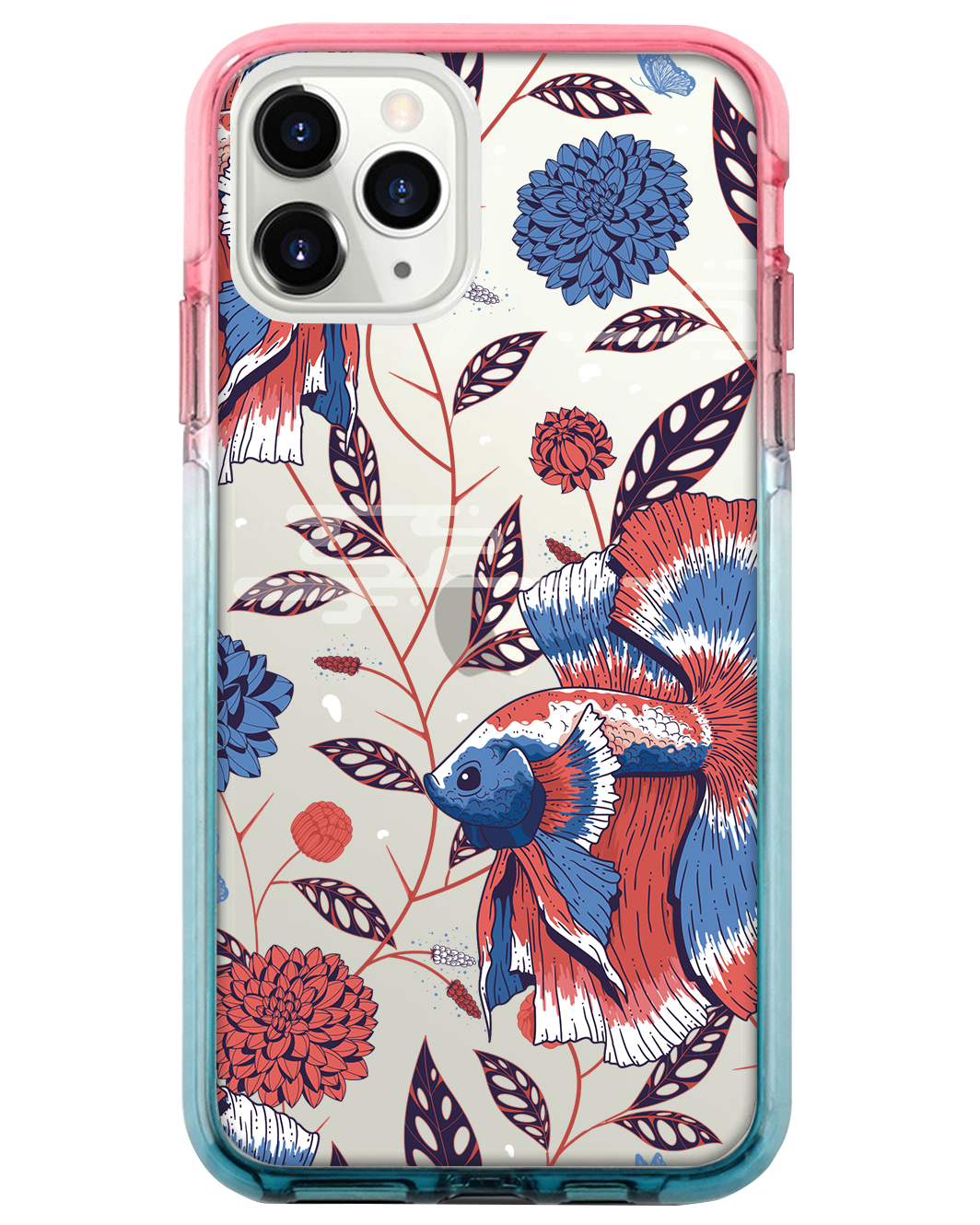 Ombre Bumper Case - Fish & Floral 2.0