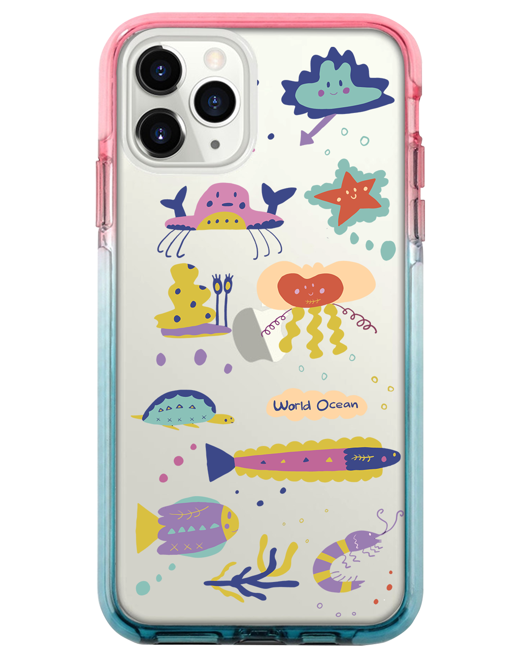 Ombre Bumper Case - Ocean World