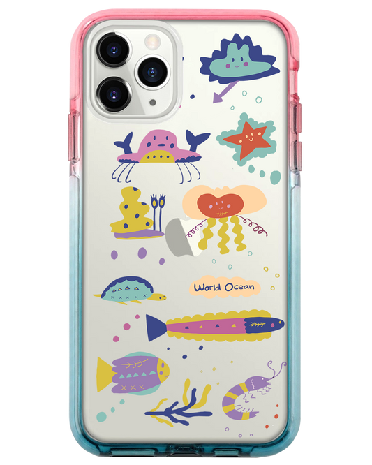 Ombre Bumper Case - Ocean World