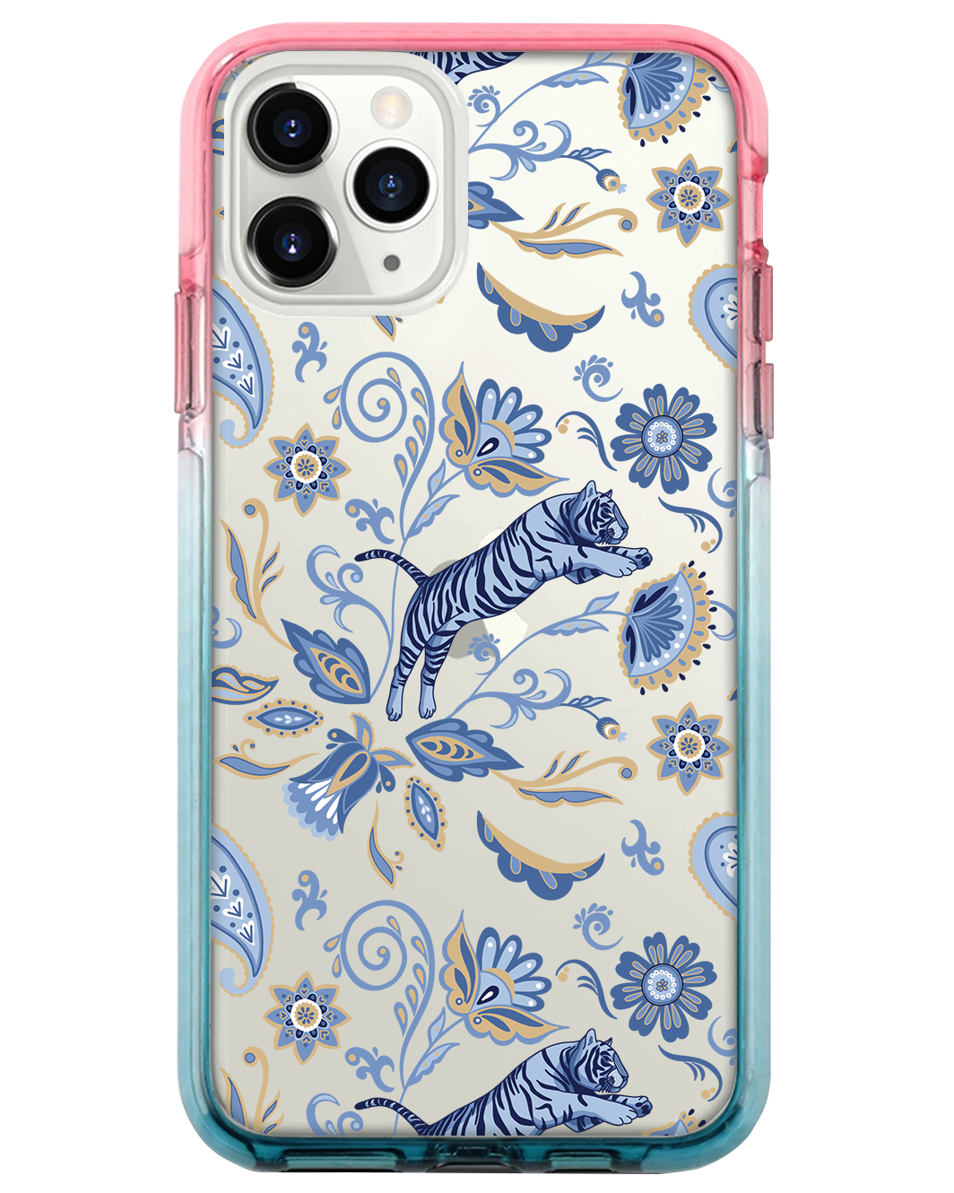 Ombre Bumper Case - Tiger & Floral