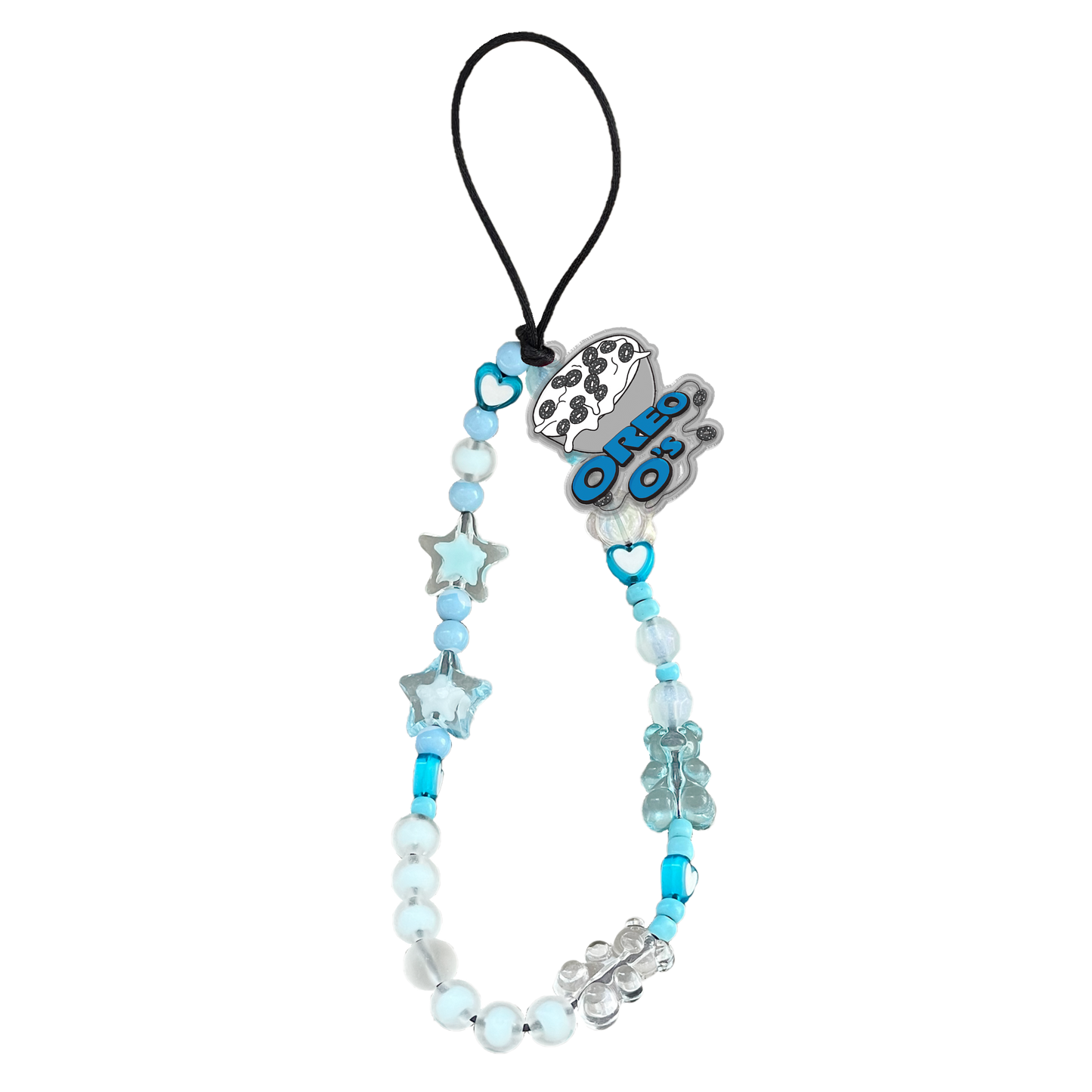 Beaded Strap with Acrylic Charm  - Cereal-O's