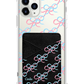 iPhone Phone Wallet Case - Coquette Pink & Blue Bow