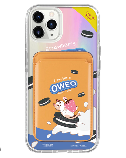 iPhone Magnetic Wallet Holo Case - Oweo Cat