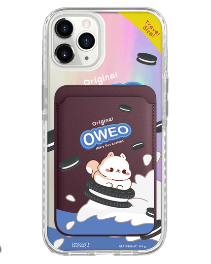 iPhone Magnetic Wallet Holo Case - Oweo Dog