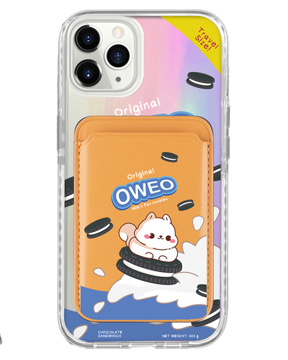 iPhone Magnetic Wallet Holo Case - Oweo Dog