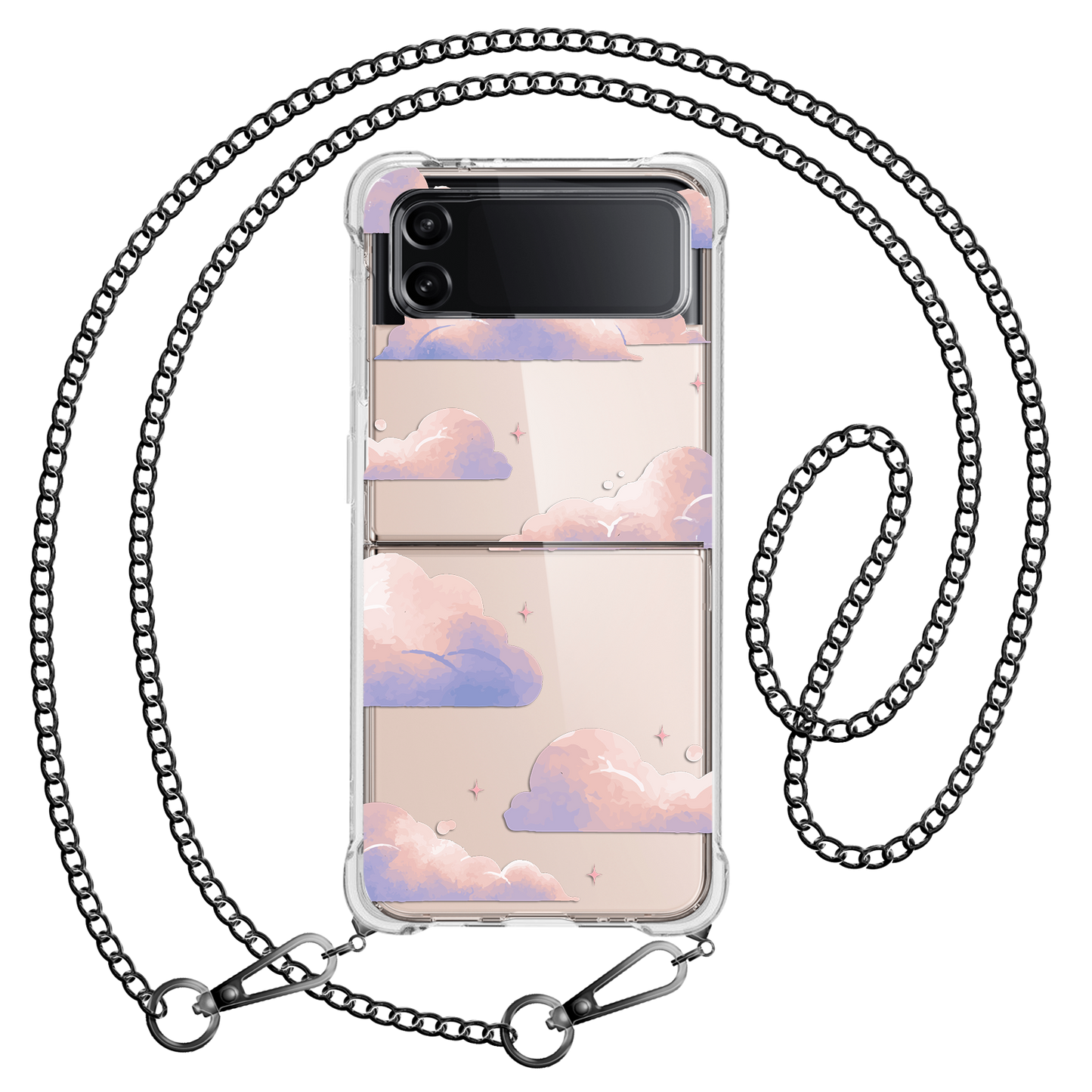 Android Flip / Fold Case - Pastel Clouds