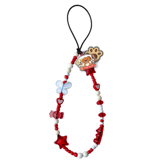 Beaded Strap with Acrylic Charm  - Pawguan Dog