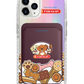 iPhone Magnetic Wallet Holo Case - Pawguan Dog