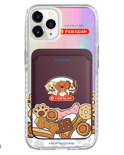 iPhone Magnetic Wallet Holo Case - Pawguan Dog