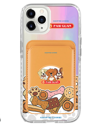 iPhone Magnetic Wallet Holo Case - Pawguan Dog