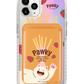 iPhone Magnetic Wallet Holo Case - Pawky Cat