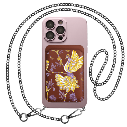 iPhone Magnetic Wallet Silicone Case - Peacock 3.0