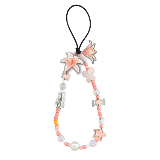 Beaded Strap with Acrylic Charm  - Phoebe