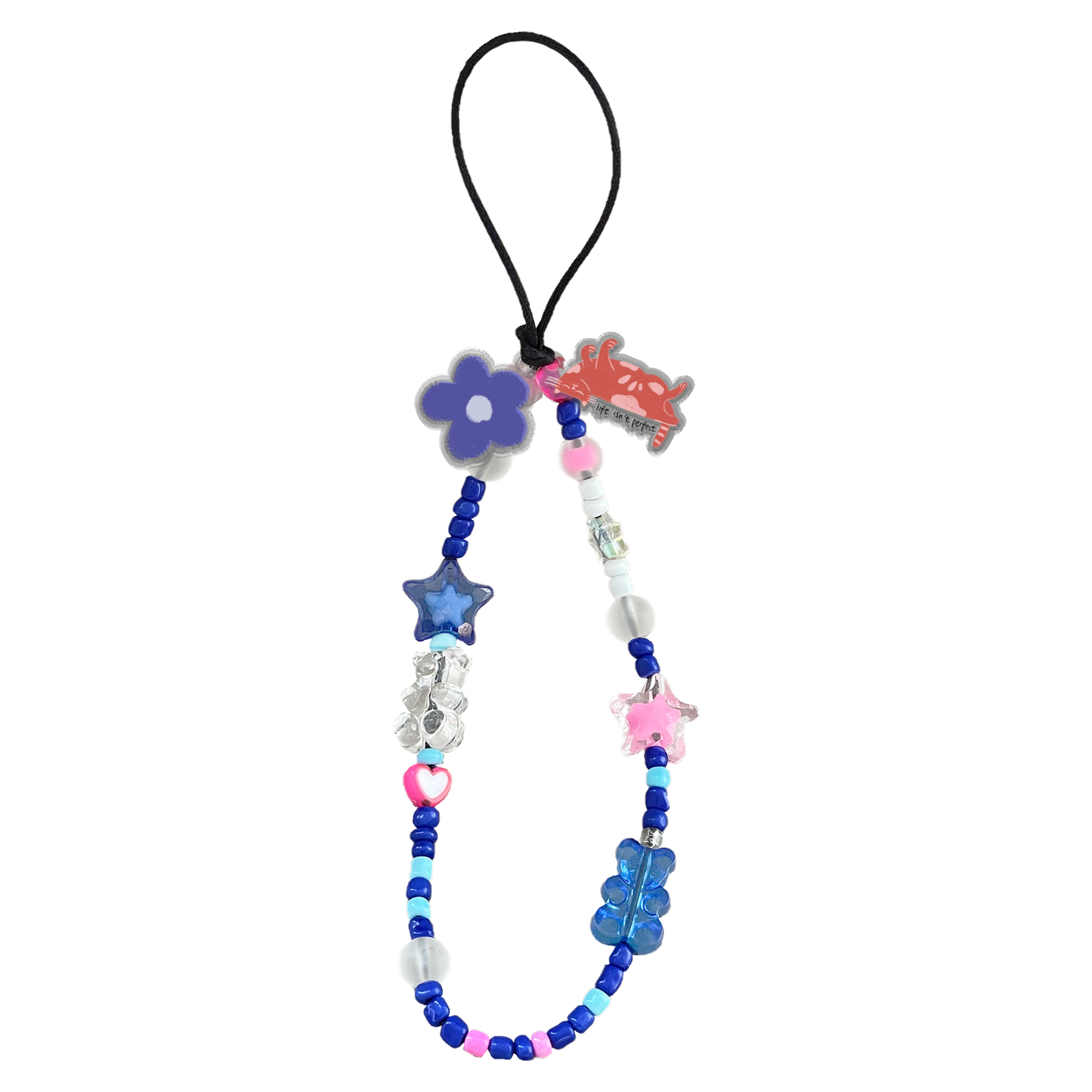 Beaded Strap with Acrylic Charm  - Pet Lovers