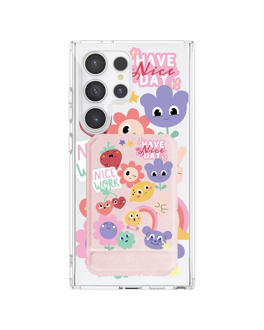 Android Magnetic Multifold Wallet - Garden Party