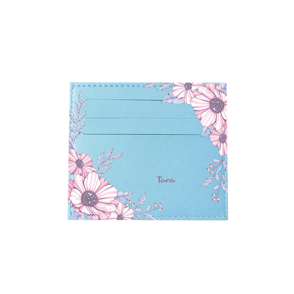 6 Slots Card Holder - Pink Blossom