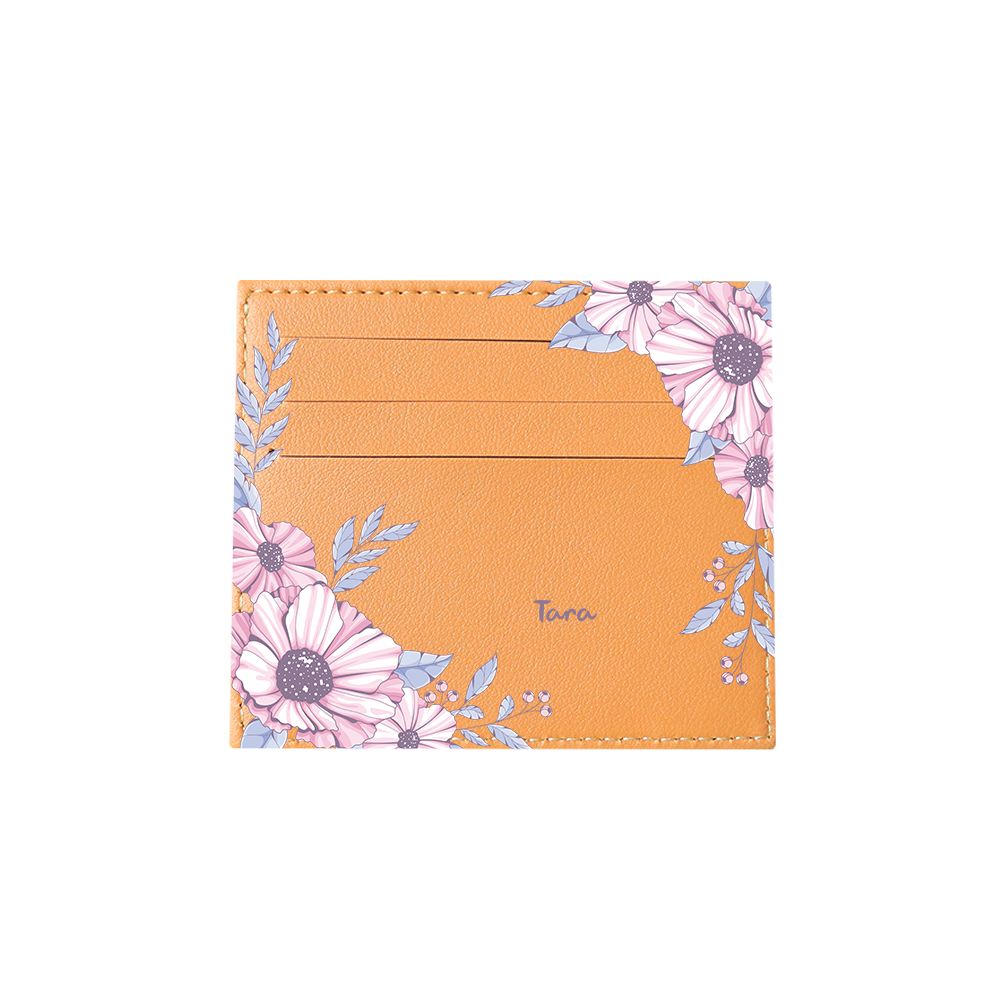 6 Slots Card Holder - Pink Blossom