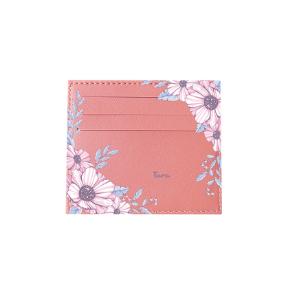 6 Slots Card Holder - Pink Blossom