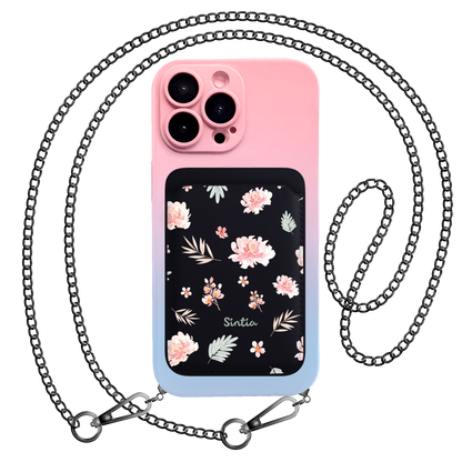 iPhone Magnetic Wallet Silicone Case - Botanical Garden 4.0