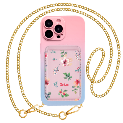iPhone Magnetic Wallet Silicone Case - Botanical Garden 5.0