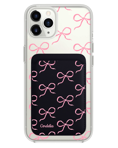 iPhone Magnetic Wallet Case - Coquette Pink Bow 1.0
