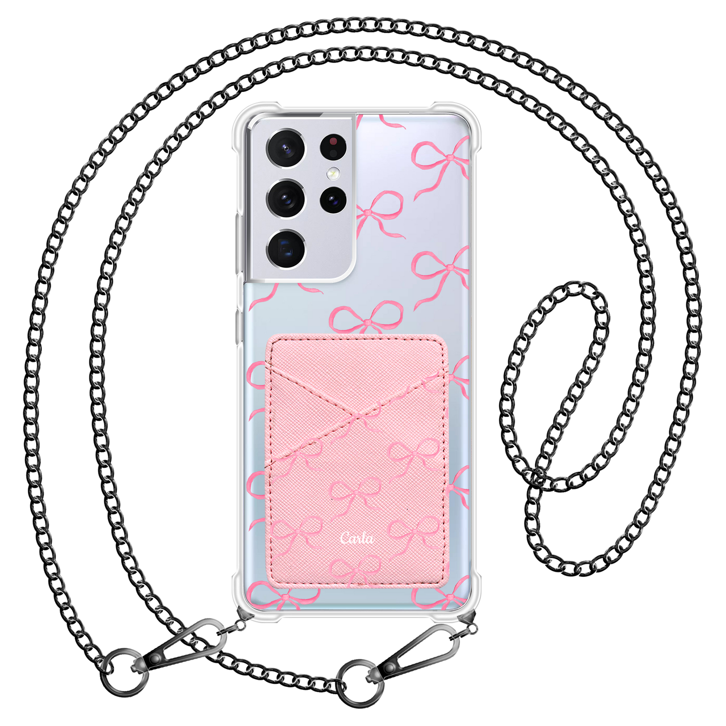Android Phone Wallet Case - Coquette Pink Bow 1.0