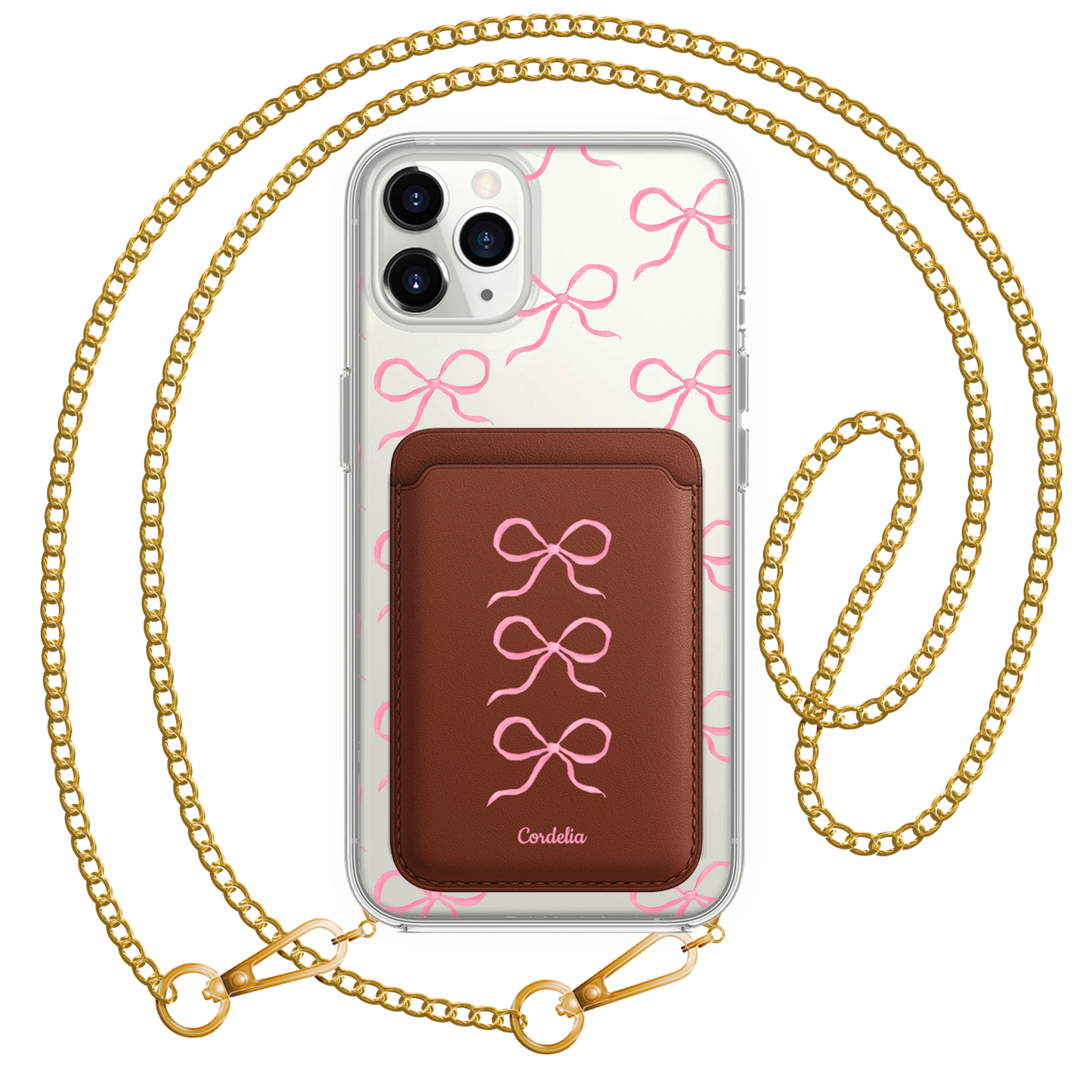 iPhone Magnetic Wallet Case - Coquette Pink Bow 2.0