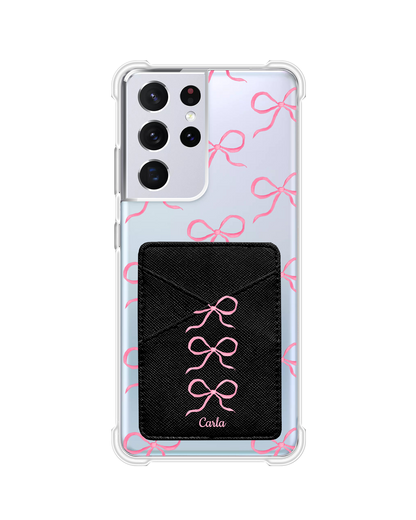 Android Phone Wallet Case - Coquette Pink Bow 2.0