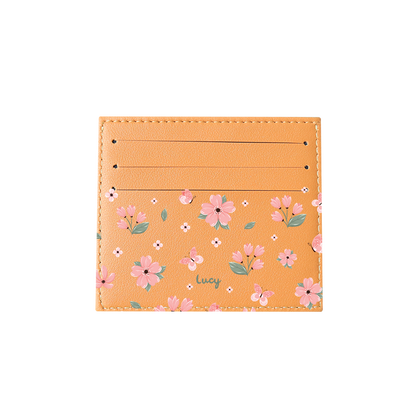 6 Slots Card Holder - Pink Delight