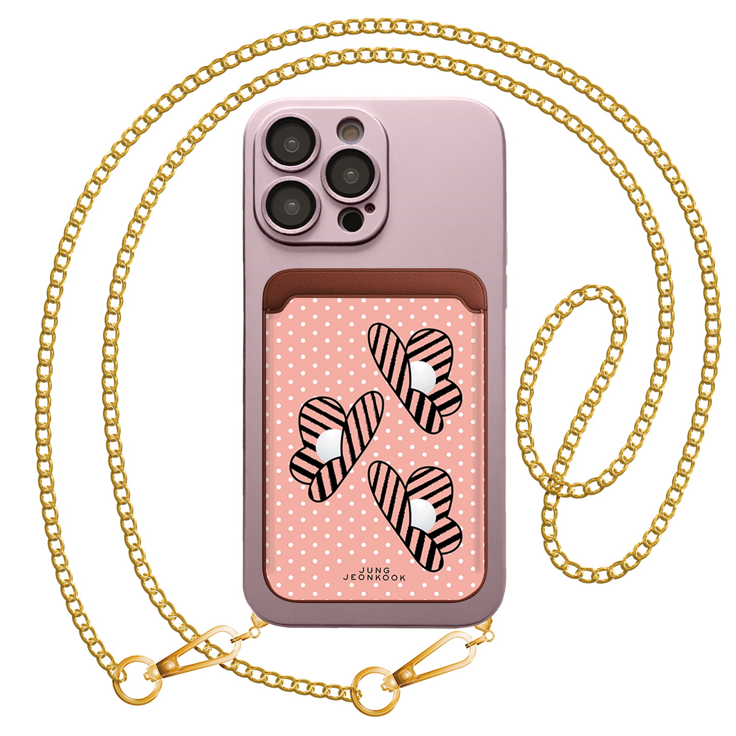 iPhone Magnetic Wallet Silicone Case - Pink Honey