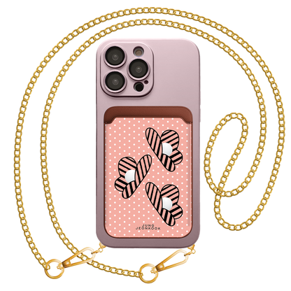 iPhone Magnetic Wallet Silicone Case - Pink Honey