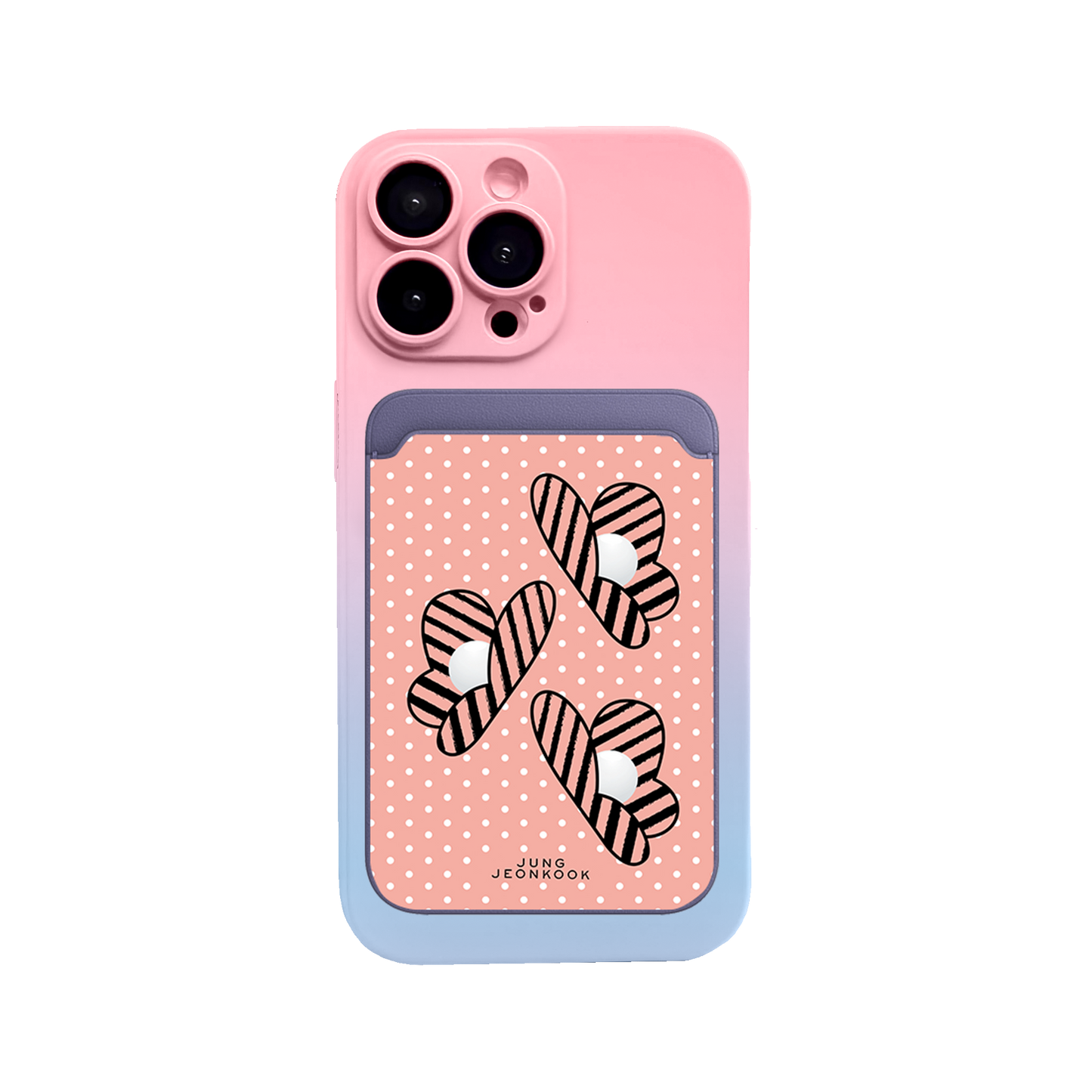 iPhone Magnetic Wallet Silicone Case - Pink Honey