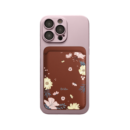 iPhone Magnetic Wallet Silicone Case - Margaret