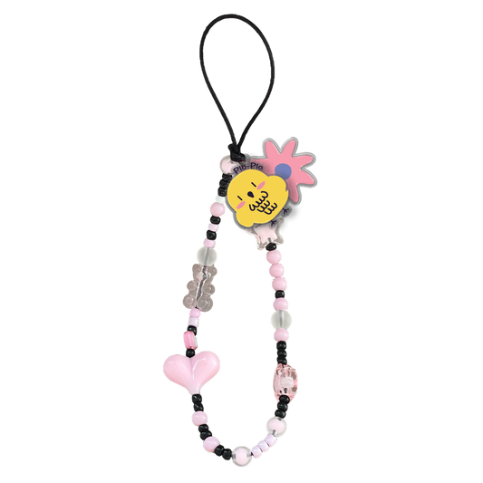 Beaded Strap with Acrylic Charm  - Pio n Friends