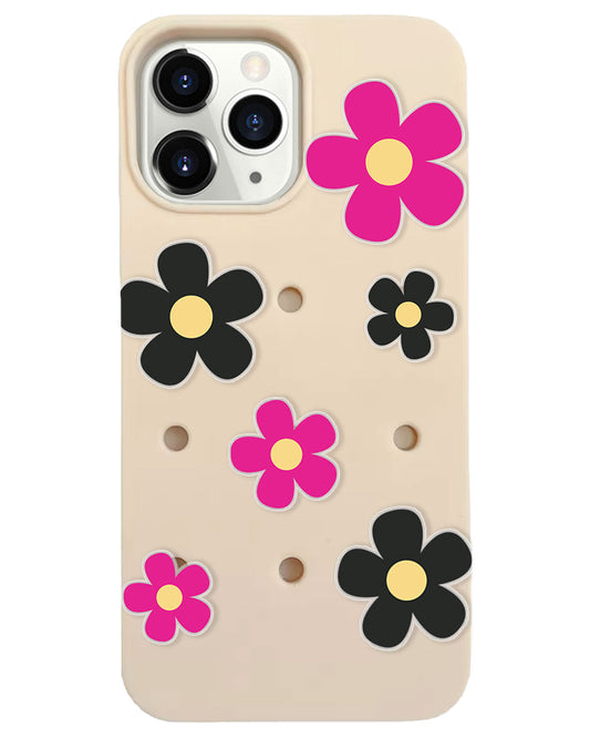 iPhone Plug and Play Case - Daisy Hot Pink