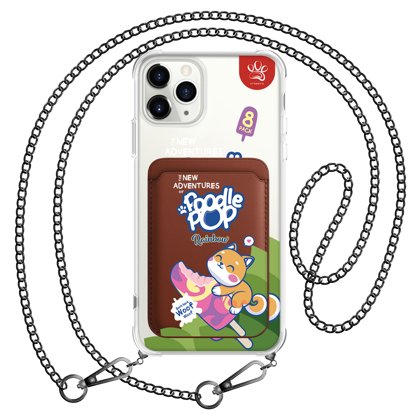 iPhone Magnetic Wallet Case - Poodle Pop