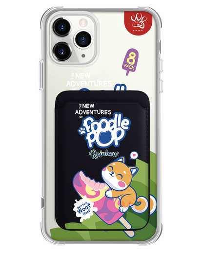 iPhone Magnetic Wallet Case - Poodle Pop