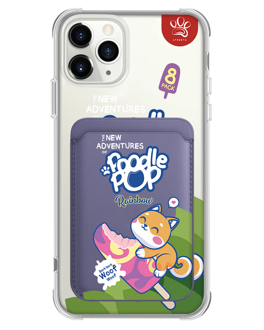 iPhone Magnetic Wallet Case - Poodle Pop