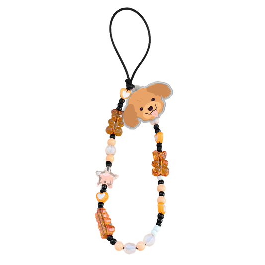 Beaded Strap with Acrylic Charm  - Poodle Squad 3.0