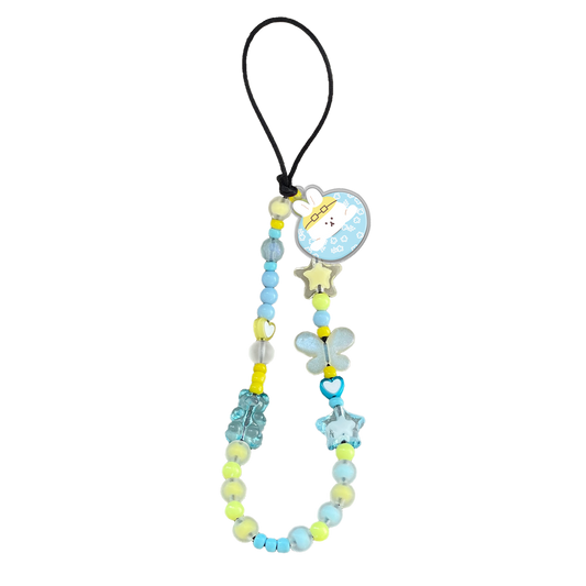 Beaded Strap with Acrylic Charm  - Pool Party 1.0