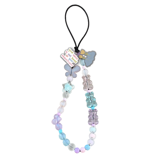 Beaded Strap with Acrylic Charm  - Positive Energy