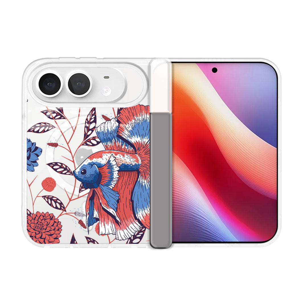 iPhone Standee Hinge - Fish & Floral 2.0