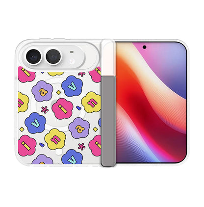 iPhone Standee Hinge - Flower Petals Monogram 2.0