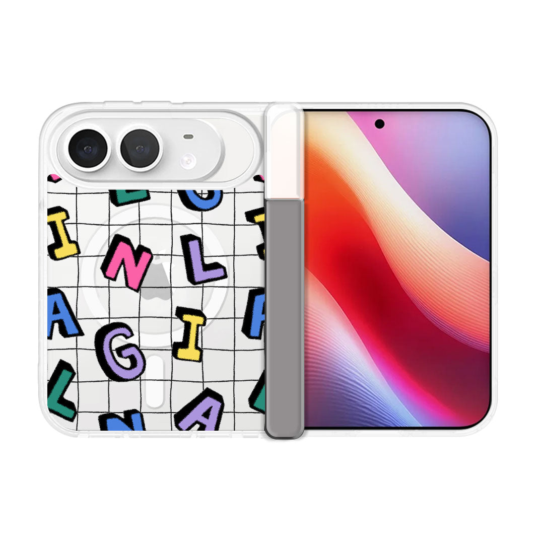 iPhone Standee Hinge - Playful Monogram 2.0