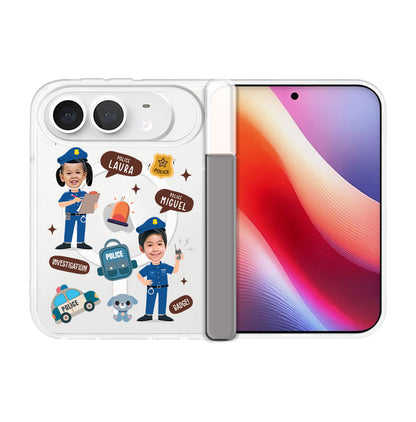 iPhone Standee Hinge - Face Grid Dream Police